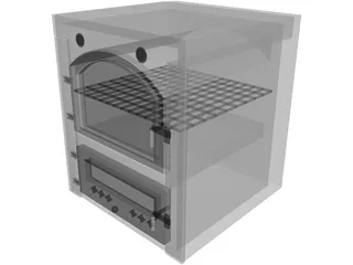 Wood Oven 3D Model