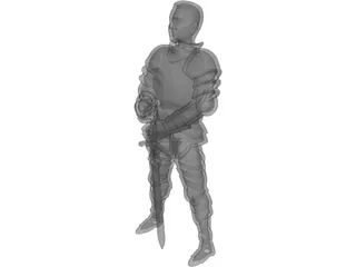 Young Knight 3D Model