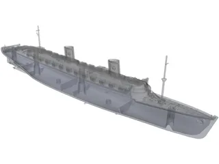 Queen Elizabeth (1940) 3D Model