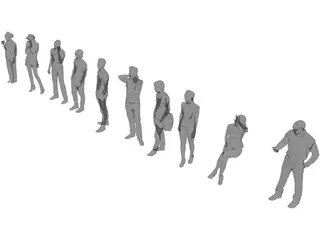 People Collection 3D Model