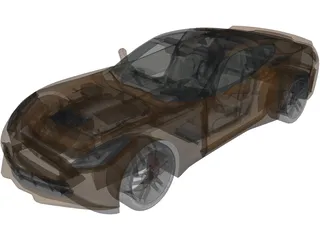 Chevorlet Corvette C7 Stingray V8 (2015) 3D Model