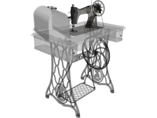 Singer Sewing Machine 3D Model