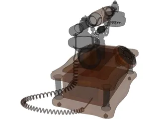 Retro Phone 3D Model