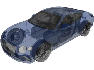 Bentley Continental GT (2018) 3D Model