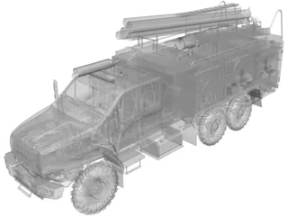 Ural Next Firetruck 3D Model