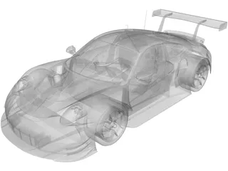 Porsche 911 RSR 3D Model