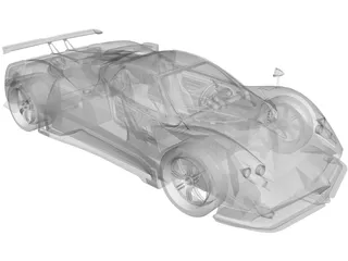 Pagani Zonda Cinque 3D Model