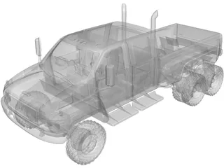 GMC C4500 Top Kick 6x6 3D Model