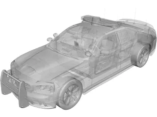 Dodge Charger SRT-8 2006 Police 3D Model