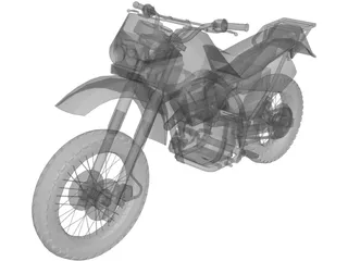 Kawasaki KLR650 3D Model