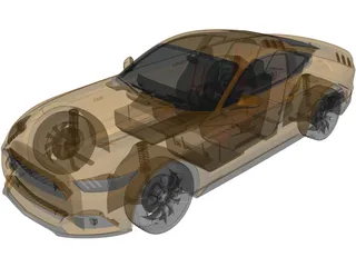 Ford Mustang GT 3D Model