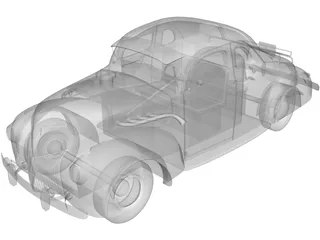 Ford Coupe (1939) 3D Model