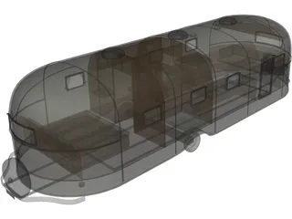 Airstream Trailer (1950) 3D Model