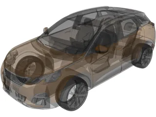 Peugeot 3008 (2018) 3D Model