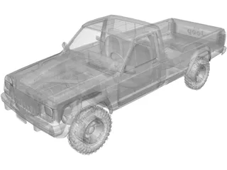 Jeep Comanche (1988) 3D Model