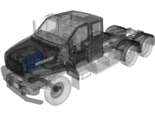 Ural Next Neo 6x4 Truck 3D Model