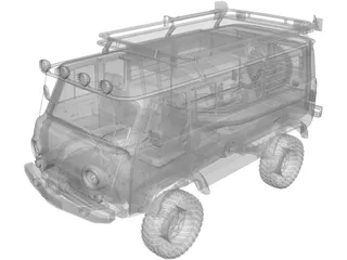 UAZ 452 3D Model