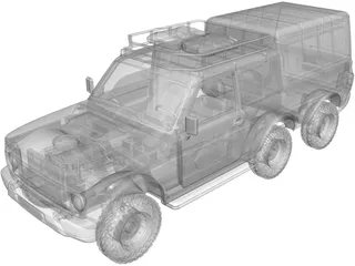Lada Niva Urban 6x6 3D Model