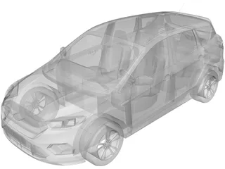 Ford Kuga (2016) 3D Model