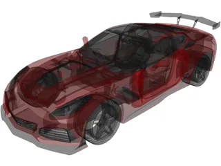 Chevrolet Corvette ZR-1 (2019) 3D Model