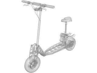 Go-Ped Motorized Scooter 3D Model