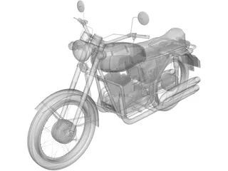 Jawa 350-634 (1978) 3D Model