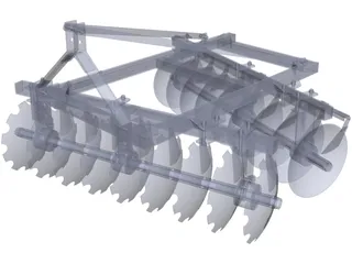 Disc Harrow 3D Model