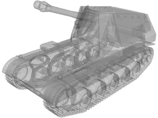 SdKfz 184 Wespe SPG 3D Model
