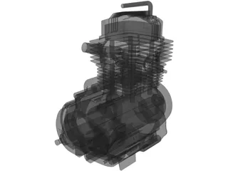 Honda 150 Engine 3D Model