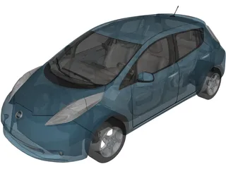 Nissan Leaf (2015) 3D Model