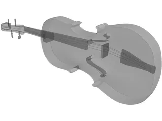 Violin Traditional 3D Model
