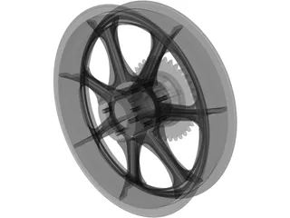 Merrelli Rear Wheel 3D Model