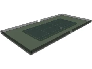 Tennis Court 3D Model