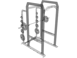 Squat Rack 3D Model