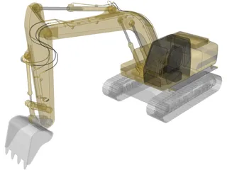 Excavator 3D Model