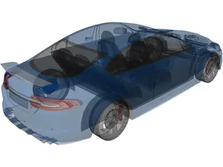 Jaguar XFR S (2014) 3D Model