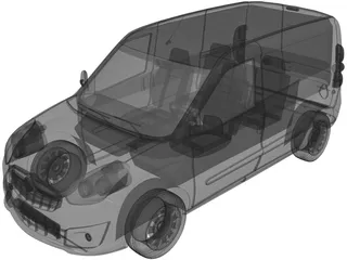 Opel Combo SWB Cargo (2015) 3D Model