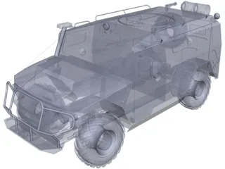 Gaz 2975 Tigr 3D Model