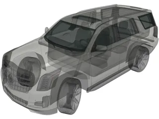 Cadillac Escalade ESV Platinum (2015) 3D Model