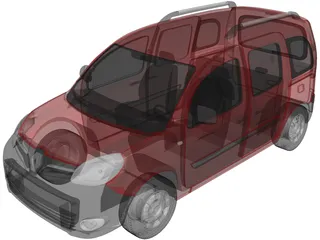 Renault Kangoo Passenger (2014) 3D Model
