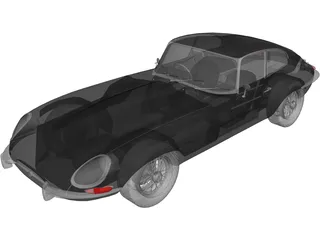 Jaguar E-Type (1963) 3D Model