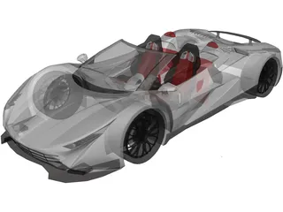 Ferrari LaFerrari Aperta (2018) 3D Model