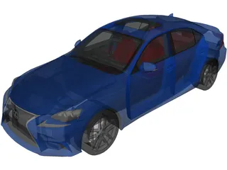 Lexus IS350 F Sport (2014) 3D Model