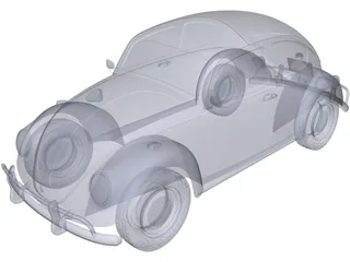 Volkswagen Beetle (1963) 3D Model