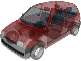 Fiat Cinquecento 3D Model