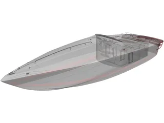 Speed Boat 3D Model