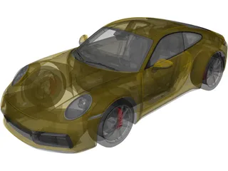 Porsche 911 (992) Carrera S (2020) 3D Model