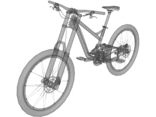 Downhill Bike 3D Model