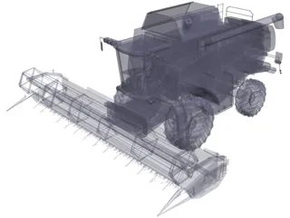 New Holland CX with Cutting JH 3D Model