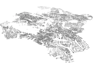 Berlin City Mitte 3D Model